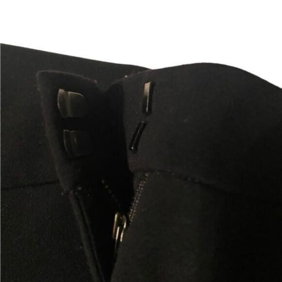 Eileen Fisher Women Cropped Trousers Pants Small Black Wide Leg Preppy Black - Picture 7 of 9